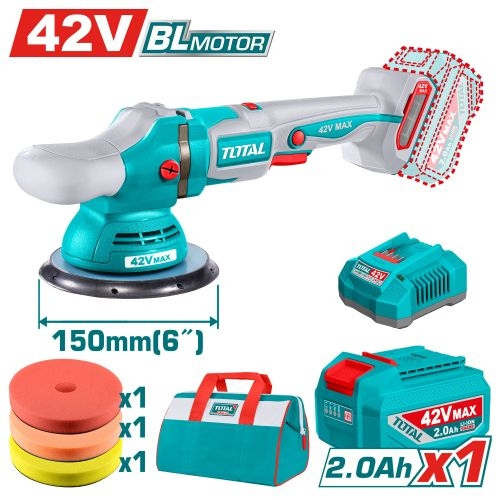 Total TAPLI42151 صاروخ بولش شحن 42 فولت مع بطارية 2 أمبير وشاحن