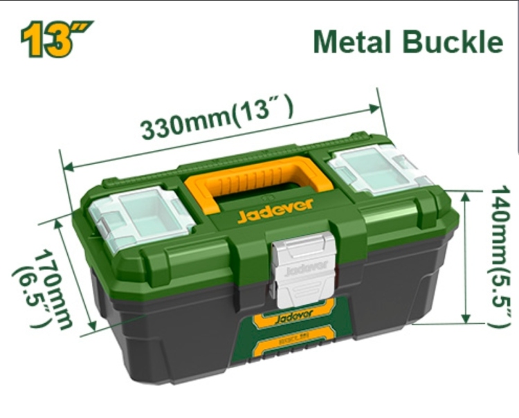 Jadever JDTB3313 صندوق عده بلاستيك 13 انش