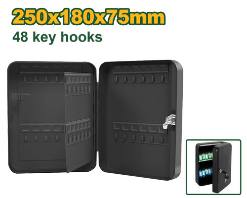 Jadever JDYSX1H02 خزانة مفاتيح 48 مفتاح اسود