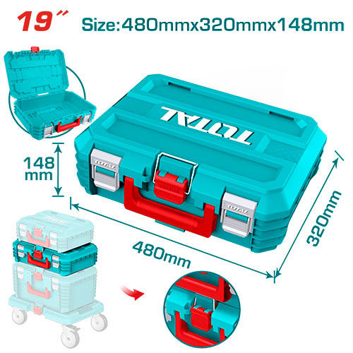 Total TPBXS102 صندوق عدة 19 انش