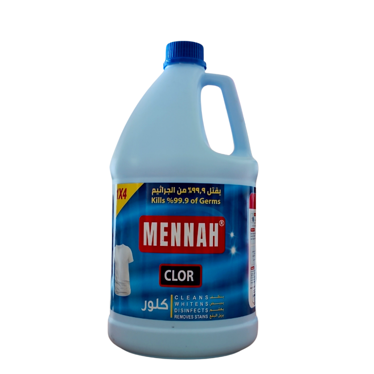  منه كلور حجم توفيري 3.8L | مبيض ومعقم ®MENNAH