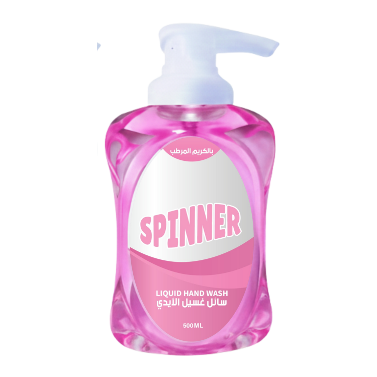 سبينر سائل غسيل الايدي زهري 500مل 