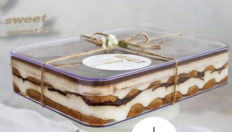 علبة1 كرستال مستطيل 17×12 ارتفاع 4