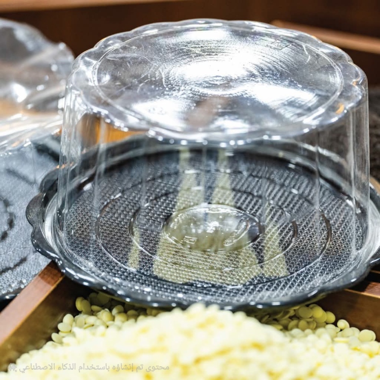 علبه كيك شفاف قطر 20 ارتفاع 10