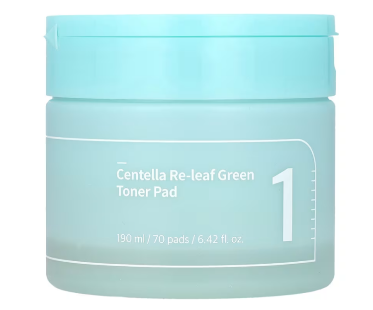 numbuzin, No.1 Centella Re-Leaf Green Toner Pad