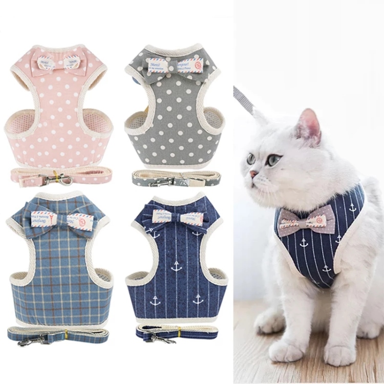 طوق صدر مع حبل للقطط ج