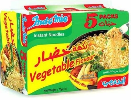 اندومي بنكهة الخضار 75 غم *5 حبة