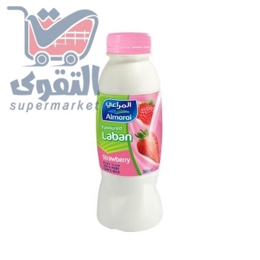 المراعي لبن بنكهة الفراولة 340 مل