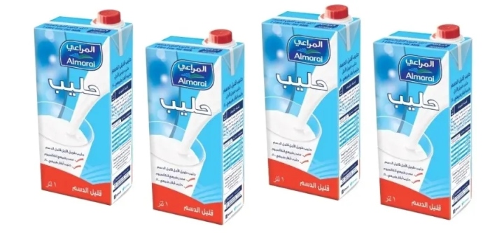 المراعي حليب قليل الدسم 1 لتر *4 حبة