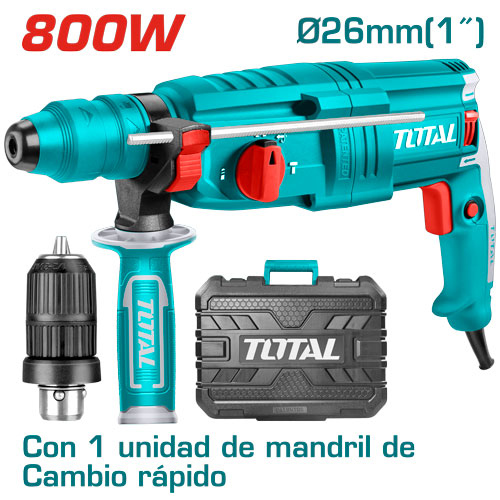 همر كهرباء مع جوزه TOTAL TH308268-2 800W 26mm 2.5J SDS plus
