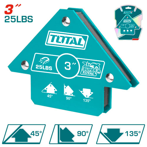 زاويه لحام مغناطيس عده زوايا 3" TOTAL TAMWH25032