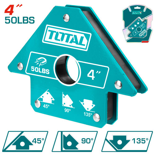 زاويه لحام مغناطيس عده زوايا 4" TOTAL TAMWH50042