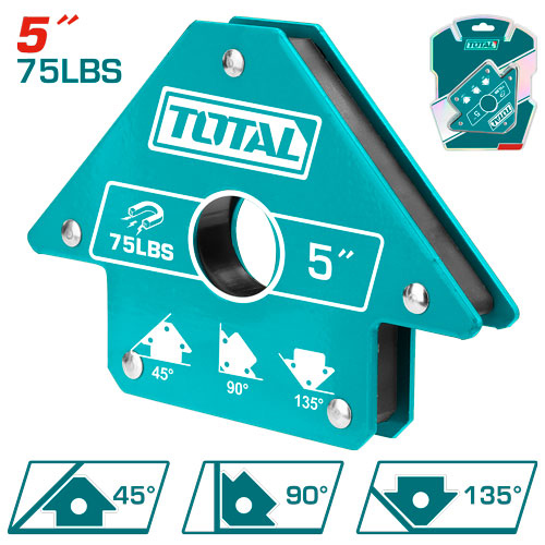 زاوية لحام مغناطيس عده زاويا 5" TOTAL TAMWH75052