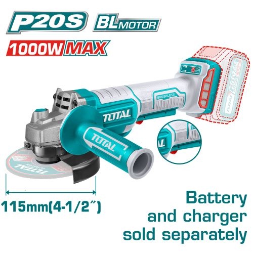 Total TAGLI211156 صاروخ شحن 20 فولت 4.5 انش بدون بطارية وشاحن