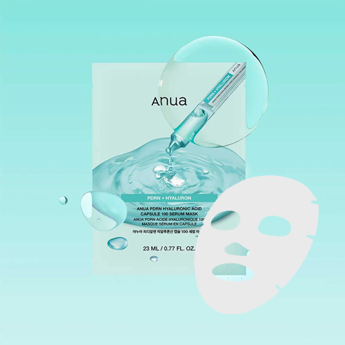 Anua PDRN hyaluronic acid 100 serum beauty mask