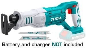 منشار ترددي شحن بدون بطاريه TOTAL TRSLI1151 Lithium-Ion reciprocating saw 20V