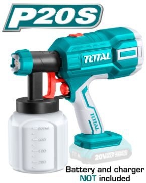 فرد رش دهان شحن بدون بطاريه TOTAL TSGLI2001 Lithium-Ion spray gun 20V 800ml