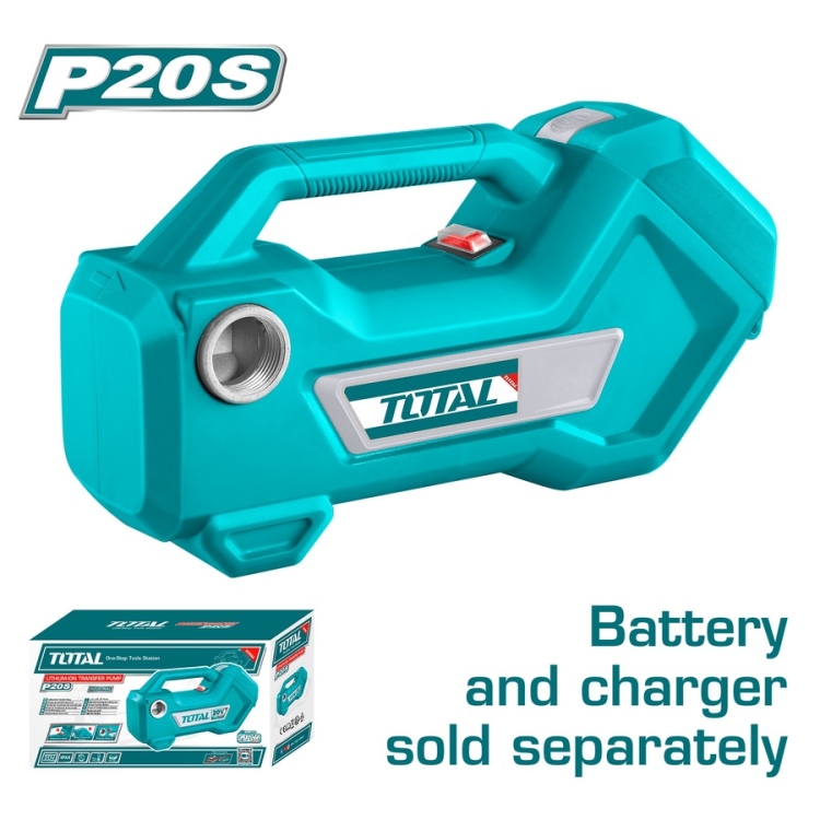 Total TTPLI2001 Lithium-ion مضخة نقل سوائل وديزل شحن 20 فولت
