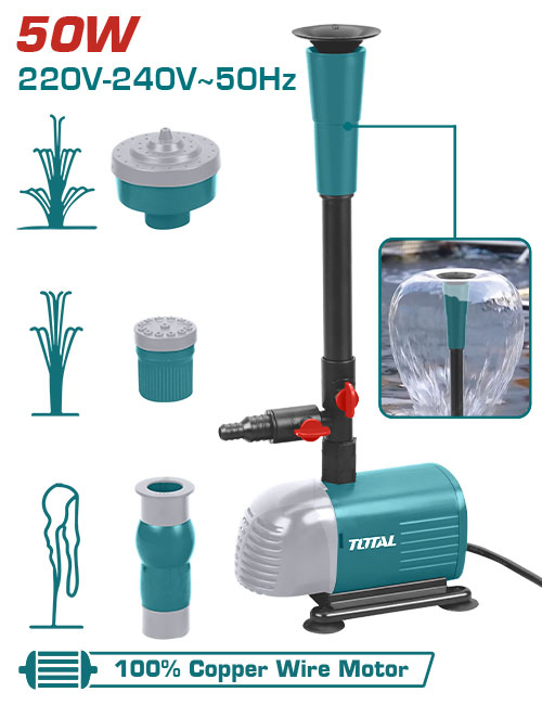 مضخه نافوره 2 متر TOTAL TWPM501