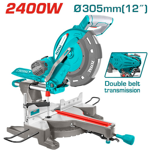 Total TS42183057 Mitre saw منشار ذيل 12" 2400 واط