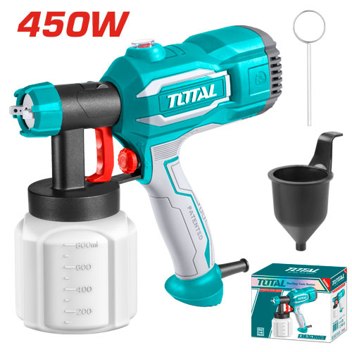 TOTAL TT3506 SPRAY GUN 450W فرد رش دهان طاسة بلاستيك