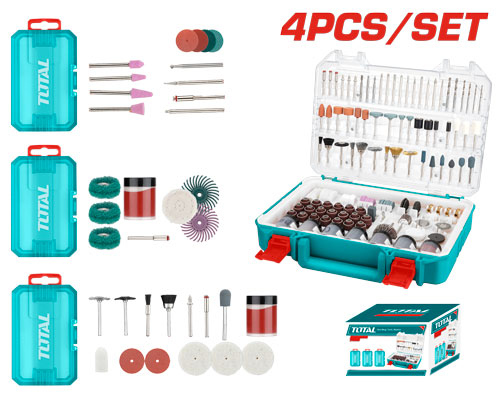 Total TOS23035 طقم اكسسوارات درمل 4 علب