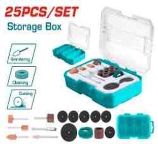 Total TAKMG5024 طقم اكسسوارات درمل 25 قطعة