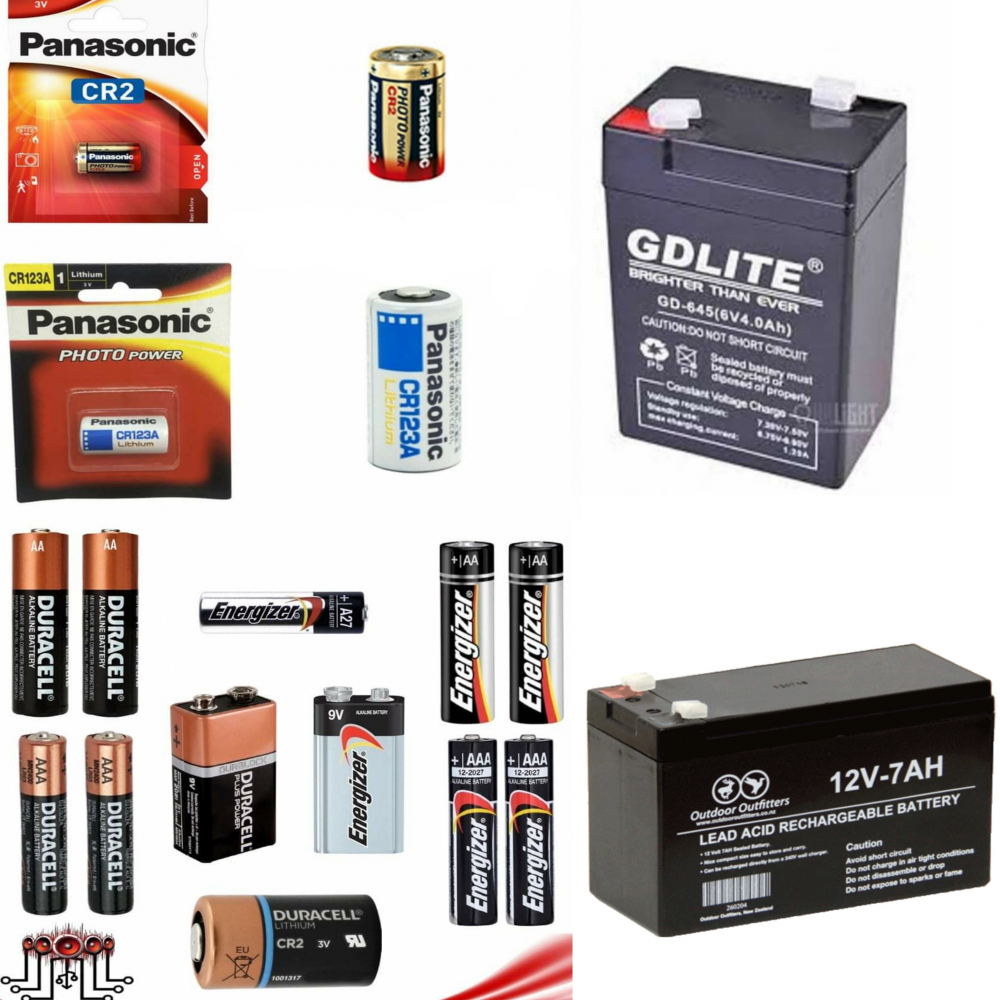 بطاريات متنوعة