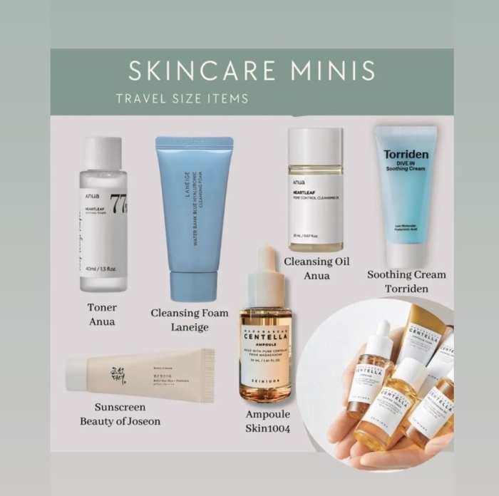 Skincare Minis منتجات باحجام صغيرة