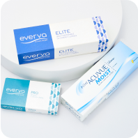 عدسات  لاصقة طبية شفافة